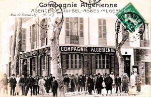 2718- Sidi-Bel-Abbes - Rue de Strasbourg - Compagnie algerienne - 1910
